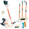 Coo11 Kids 3in1 Cordless Handheld Vacuum Cleaner Toy with Housekeeping Cleaning Kit Brush, Broom, Mop, Dustpan Pretend Play Set, Realistic Multifunctional Light & Music Role Playset for Ages 3+