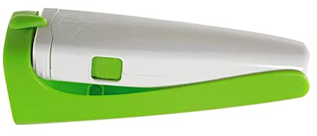 Presse-ail de qualité supérieure, 2 en 1 en plastique de qualité alimentaire, passe au lave-vaisselle, gadget de cuisine pour chef à domicile, hachoir et découpeur, vert et blanc
