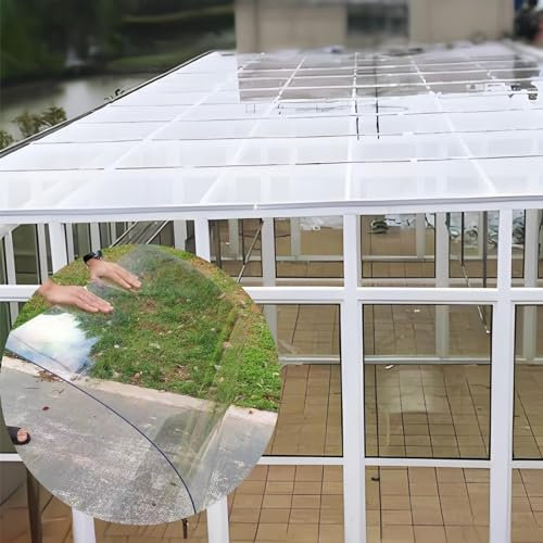 Transparente Acrylplatten, transparente Polycarbonatplatten, Polycarbonatplatten, Polycarbonatdachplatten,UV-beständige Dachabdeckung,Für verschiedene Szenarien geeignet (Dicke: 1mm). (Size : 3.3 x 2