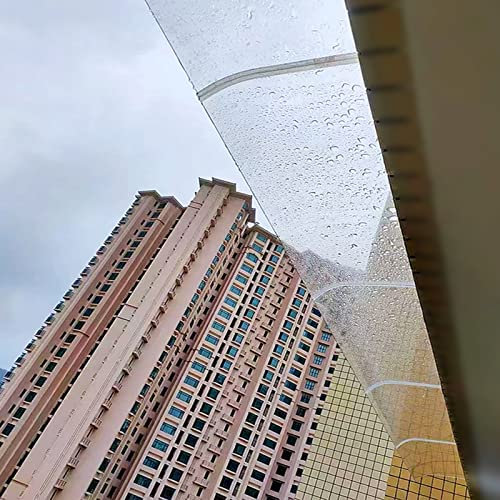 Unsichtbares Vordach für die Haustür, Regenschutz für Fenster, Markise für Gartenterrasse und Veranda, transparente Abdeckung aus Polycarbonat, Regenmarkise, für Garage, Restaurant, Balkon (