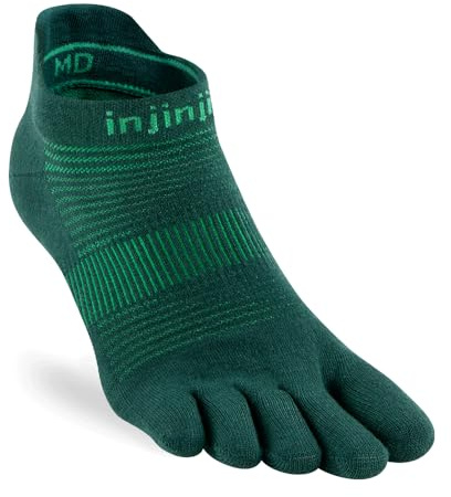 Injinji Run Calzini Fantasmini Leggeri Senza Mostra, Giada, Large-X-Large