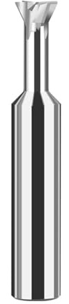 Fraise à queue d'aronde, fraises en bout en acier au carbure de tungstène de 45 60 75 degrés fraises à chanfrein for métaux en aluminium(60 degree,UNCOATED_D5X50L)