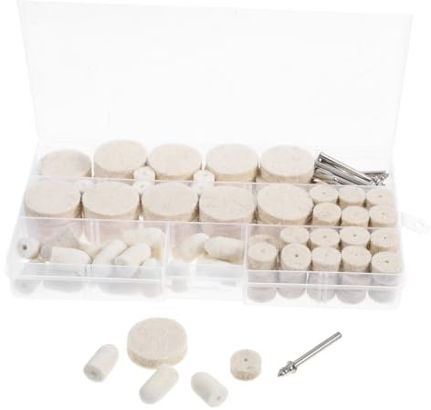 BELLIFFY Polishing Kit Set Buffing Polishing Wheel Wool Wheels Jewelry Kit Wool Stainless Steel
