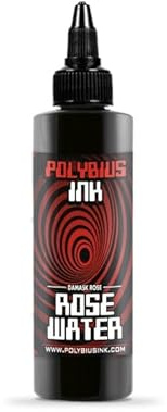 Polybius Ink Eau de Rose, Encre de tatouage, 250 ml, Noir
