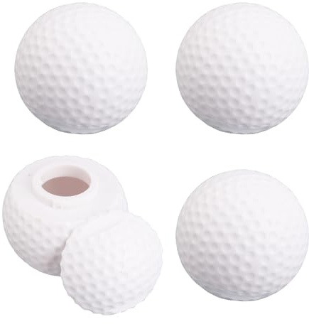 lasuroa 4 Stück Golfball-Schnapsgläser mit Deckel, 50ml Einzigartige Neuheit Whiskygläser Golf-Thema Trinkbecher für Männer Väter Golfliebhaber Club Geburtstagsparty Barzubehör-Geschenke (Weiß)