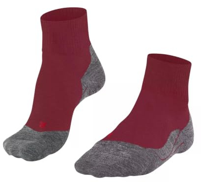 FALKE TK5 Wander Short Mujer Calcetines cortos Trekking cranberry-black (8831), 37-38
