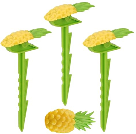 Clip per asciugamani da spiaggia, coperta da picnic, 4 mollette per asciugamani da spiaggia – clip per asciugamani a clip per tempo ventoso per spiaggia, viaggi, campeggio o picnic