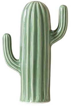 Statuetta minimalista in ceramica a forma di cactus, moderna statua di cactus e scultura artistica da collezione, elegante decorazione per la casa per soggiorno, sala da pranzo, tavolino e mensola