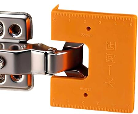 Installationstång gångjärnsdörrkarm med magnetisk avvikelse - monteringsverktyg för gångjärn och dörrpanel, ABS-fäste för innerdörrar, badrum och kontor, individuell förpackning