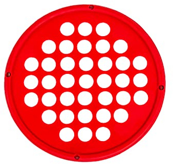 Cando® 10-0862 Power-Web - Hand Grip Trainer, Hand strengthener, diameter 17 cm, red (light)