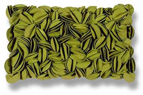 Pad - Kissenhülle - Kissenbezug - Zierkisssen - Dorothy - Applikationen - Green - / grün - 30 x 50 cm