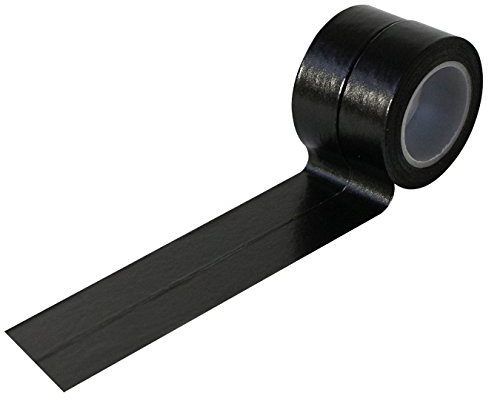UOOOM 2 Rolls 10m x 15mm Beautiful Washi Tape Masking Tape deko klebeband buntes Klebebänder DIY scrapbook deko (Schwarz)