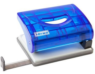 IDENA Locher mit Anschlagsschiene / Farbe: transluzent blau