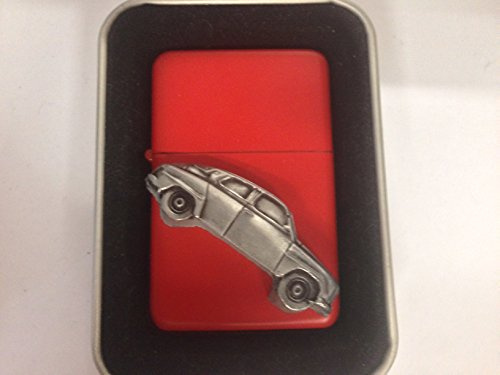 Briquet à essence rechargeable 3D Saab 96 - Coupe-vent - Rouge - Ref 216