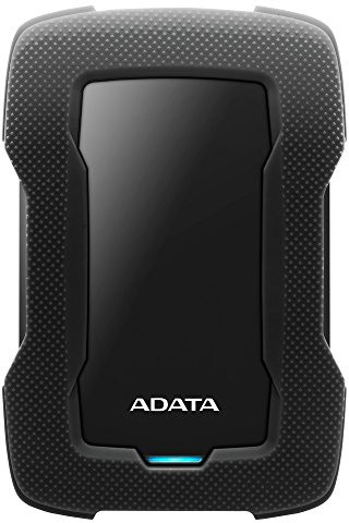 ADATA HD330 2TB USB 3.1 Shock-Resistant Extra Slim External Hard Drive Black (AHD330-2TU31-CBK)