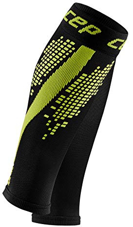 CEP – NIGHTTECH Calf Sleeves Redesign für Damen | Bunt reflektierende Beinstulpen in grün | Größe IV