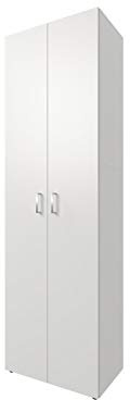 möbelando Schrank Beistellschrank Ordnerschrank Standschrank Büroschrank Trio 5 Weiß