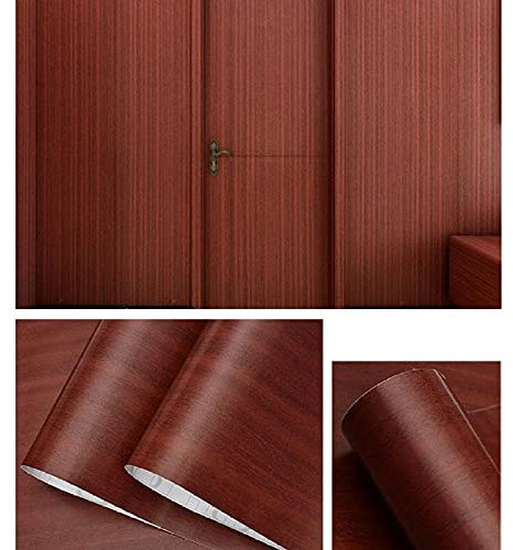 EYCFSJ Papel Pintado Autoadhesivo Pegatinas De Renovación De Mesa De Pvc Autoadhesivas De Grano De Madera De Nogal, Armario De Dormitorio, Película Decorativa Impermeable, 40 Cm X 5 M
