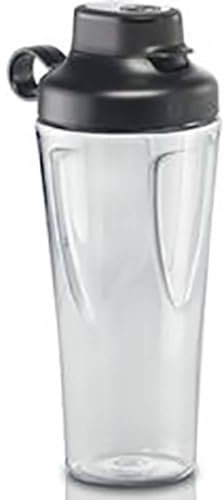 Bosch Hausgeräte ToGo MMZBT01B, bottiglia per smoothie ToGo 0,6 l, infrangibile, robusta, con coperchio, insapore, adatta per robot da cucina OptiMUM