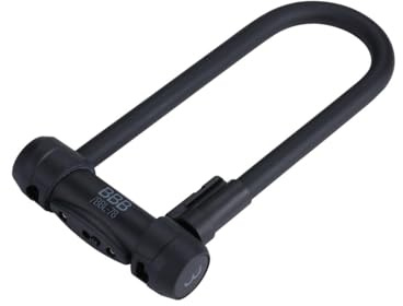 BBB Cycling Fahrradschloss mit Schlüssel Secure U ART-3 und Sold Secure Gold Zertifiziert Hochsicherheits Anti-Diebstahl Fahrradschloss U-Schloss mit Halterung aus Gehärtetem Stahl 141mmx295mm BBL-78