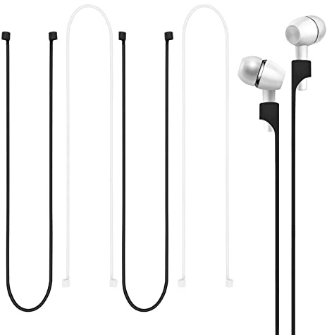 TSHAOUN Lot de 4 sangles magnétiques en silicone pour écouteurs sans fil pour Airpods PRO/2/1