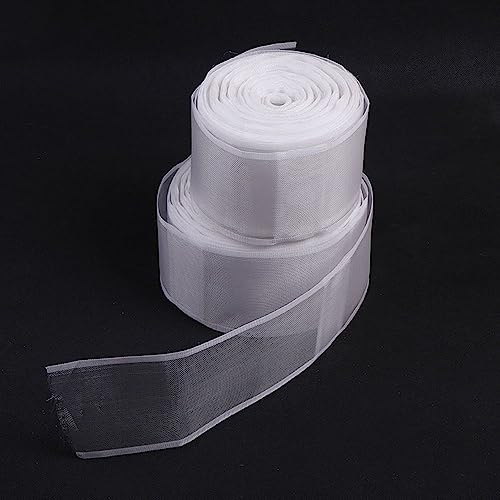 LUMoony Gardinenband Universalband 10CM Breit Gardinenband Kräuselband Vorhang Überschrift Band Nylon Stegband Gardinenband Transparent Dicker Schlaufenband Transparent Schlaufenband