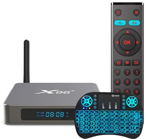 CHROX Android 11.0 TV Box, X96 X6 Dispositivo De TV Inteligente 8GB RAM 128 GB ROM Rockchip RK3566 CPU 2.4G/5G Dual WiFi 1000M USB 3.0 H.265 8K Ultra HD Set Top TV Box,4gb+32gb