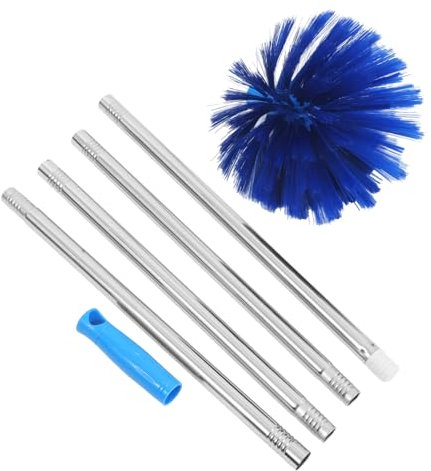 GARVALON Pulitore Per Ragnatele Con Asta Allungabile in Acciaio Resistente 1,64 M, Spazzola Leggera Per Soffitti Alti e Ventilatori, Strumento Versatile Per Pulizia Interna Ed Esterna