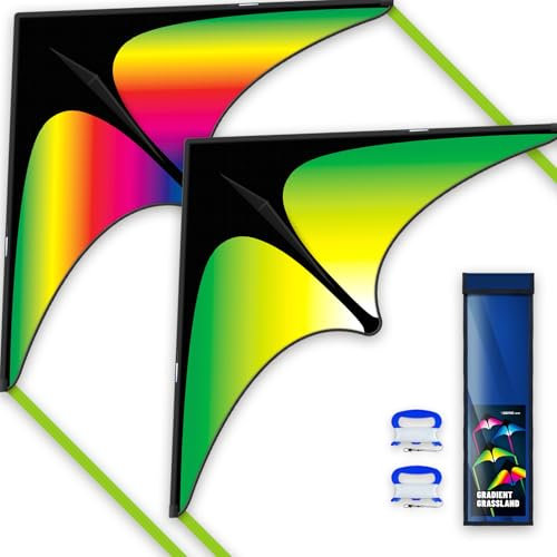 SGftre Delta Drachen Set für Kinder und Erwachsene, Leicht zu Fliegen Outdoor Fun Flugdrachen, Perfekt für Strände und Parks, Ideal für Kinder Winddrachen und Erwachsene Kite für Familie Spaß