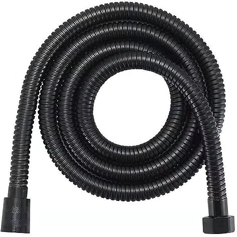 Shower Hose,2m Stainless Steel Replacement Black Shower Hoses,Extra Long Universal Replacement Hose Anti Kink,Shower Bath Extension Replacement Part,for Bath Taps,Bidet