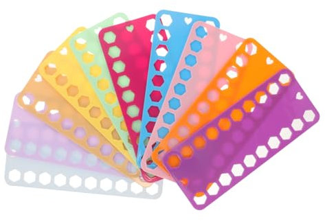 NUOBESTY 10stücke Kreuzstich-garnhalter Stickgarn-Organizer Garnspule Kunststoff Garn-Organizer-Werkzeug Garnwickelplatte Handarbeitsgarn-sortierer Organisationsplatte Fadenhalter Für