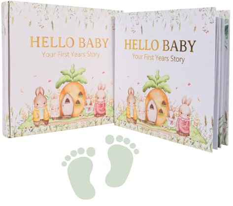 Baby-Erinnerungsbuch – Baby First Year Story, personalisiertes Babybuch, Andenken, Meilenstein-Buch zum Aufzeichnen für Babyparty, Tagebuch, Geschenk, Aufzeichnungsbuch