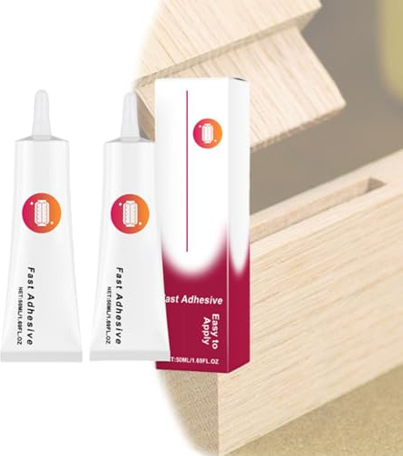Adesivo multiuso ad asciugatura rapida - Colla a presa forte e impermeabile per legno, metallo, plastica, ceramica - Soluzione di riparazione versatile per casa (2Pcs)