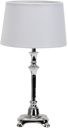 Zarivy Lámpara de sobremesa 1xE27 cromo 39x20x20 cm, ideal para decorar y proporcionar iluminación en mesas y espacios de trabajo.