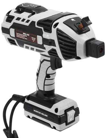 Handsvetsmaskin 200 A 220 V elektrodsvetsmaskin för 2,5 mm till 3,2 mm trådstänger, bärbar med e-handskar och mask för kolstål, gjutjärn, legerat stål etc.