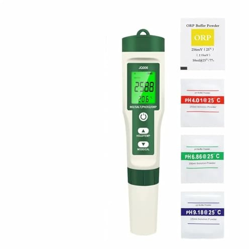 MOOILKO Misuratore di PH Digitale 10 in 1, Tester della qualità Acqua, PH/Cl₂/TDS/EC/durezza, rilevatore Ricco idrogeno for Potabile, acquari, Piscine Precisione Portatile