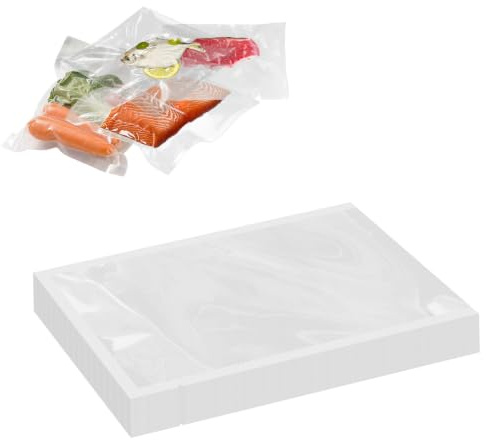 60 Stücke Vakuumierbeutel, Vakuumbeutel Lebensmittel 30 x 40 cm | Einschweißfolie für Vakuumierer, Verhindert Wirksam den Kontakt mit Bakterien und Verlängert so Haltbarkeit von Lebensmitteln