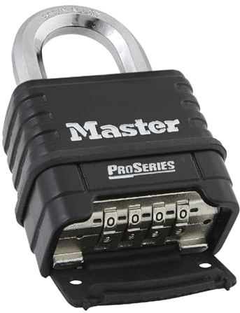Master Lock-1178 Combination Padlock, Bottom, Black/Silver