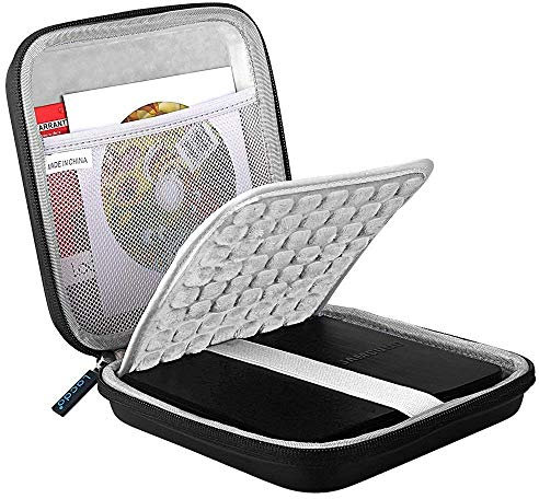 Lacdo Externe DVD CD Laufwerk Festplatten Tasche für Apple USB SuperDrive, HP F6V97AA, ASUS ZenDrive U9M/U8M, Dell Slim DW316, LG GP60/GP57 Brenner USB Laufwerk HartschalentascheCase, Schwarz