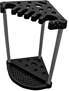 Keter 230826 Gartenwerkzeug Organizer Gerätehalter Ständer Corner Tool Rack Schwarz