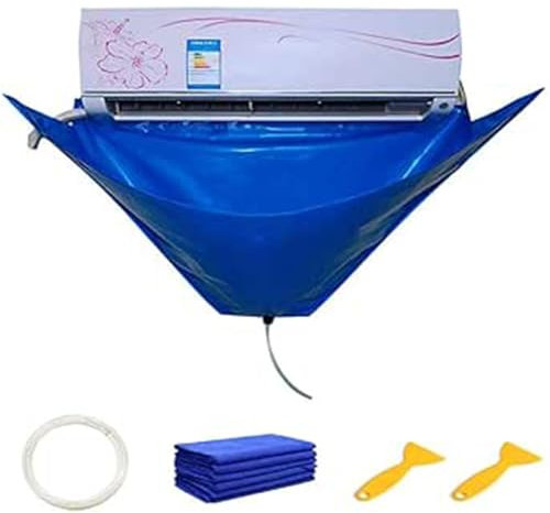 Fashionapple Wasserdichter Schutzbeutel für die Reinigung der Klimaanlage mit Ablauf und Platten auf beiden Seiten, Staubabsaugung, sauberer Servicebeutel