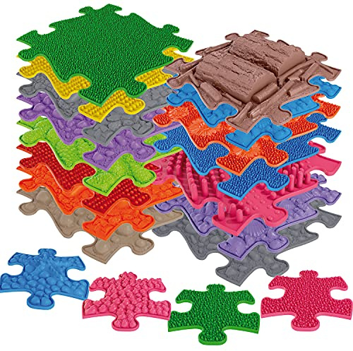 EDUPLAY 110484 Sensorik-Pfad Universal-Set 19-teilig, Mehrfarbig (1 Set)