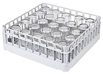 Glasswasher Basket 500mm for Washing Barware Beer Glasses, Wine Glasses and Stemware, Classeq Glass Washer Basket | Capacity: 25 Pint Glasses (L500 x W500 x H180mm)
