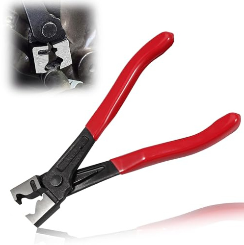 LEONTOOL 7 Inch Clic-R Hose Clamp Pliers, CV Boot Hose Clip Pliers | Heavy Duty, For Car Automobile Maintenance, CV Boot Crimp Clamp, Hose Removal, Auto Repair Tool Clic-R Collar Remover Tools