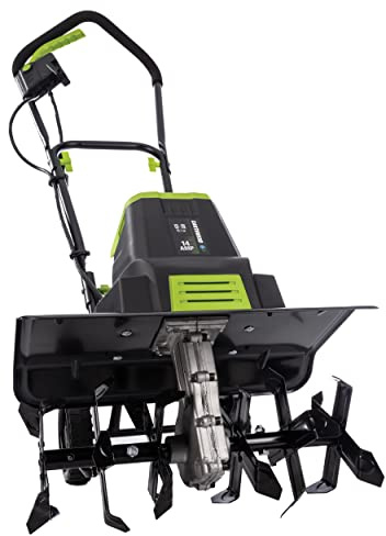 Earthwise Power Tools by ALM TC70018EW 14-Amp 18-Inch Electric Garden Tiller Cultivator, Fixed Tines, Black