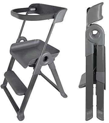 Boon Pivot Toddler Tower - Folding Step Stool for Kids - Montessori Toddler Kitchen Stool Helper - Ages 18 Months to 4 Years