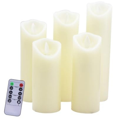 DOITOOL 5 Pièces lampe à bougie électrique créative bougies chauffe-plat LED lampe décorative led bougie led candles bougie decorative ornement de mariage de décor à la maison Ménage