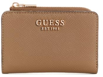 Guess Laurel Damen Kartenetui mit umlaufendem Reißverschluss, Dark Taupe, Einheitsgröße