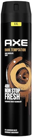 Axe Bodyspray Dark Temptation Deo ohne Aluminium sorgt 48 Stunden lang für effektiven Schutz vor Körpergeruch 250 ML