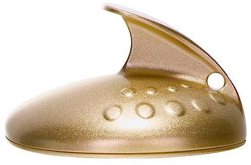 Lima de Pies Ergonómica Dorada de Vidrio y Abs para Eliminar Callos | Portátil, para Retirar Piel Muerta, Acabado Compacto, Uso en Pedicura y Cuidado Personal